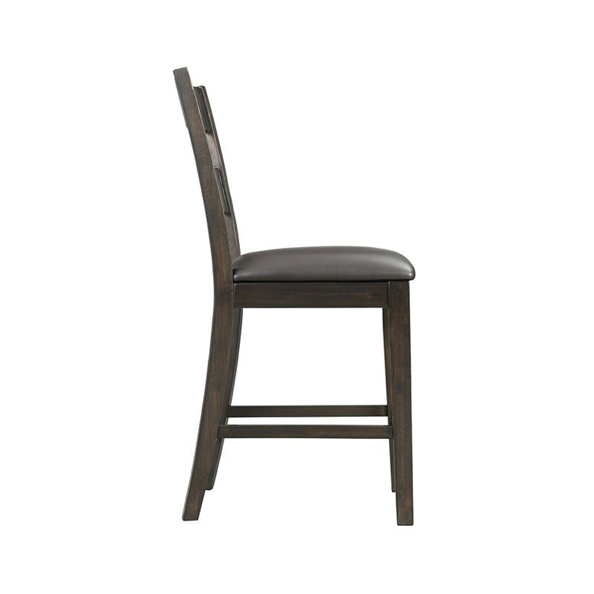 Elements International Mango Counter Height Side Chair (Set of 2) in Dark Brown