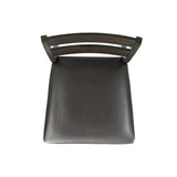 Elements International Mango Counter Height Side Chair (Set of 2) in Dark Brown