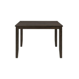 Elements International Mango Counter Height Dining Table in Dark Brown