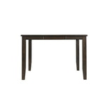 Elements International Mango Counter Height Dining Table in Dark Brown