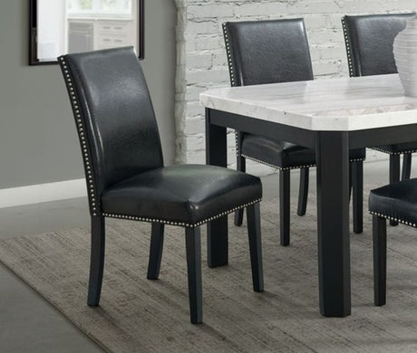 Elements International Francesca Meridian Side Chair (Set of 2) in Black image