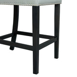 Elements International Meridian Counter Height Chair (Set of 2) in Grey