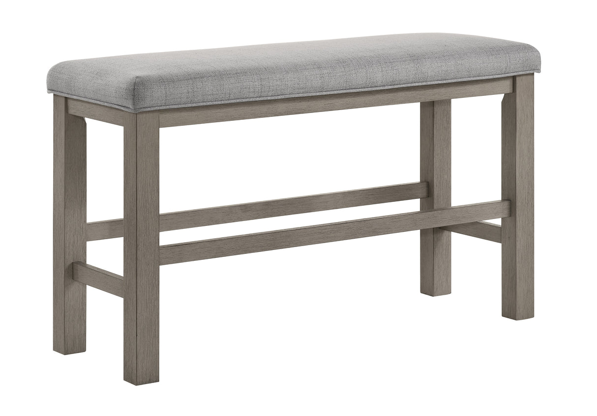 RENWICK COUNTER HT BENCH ALL GREY