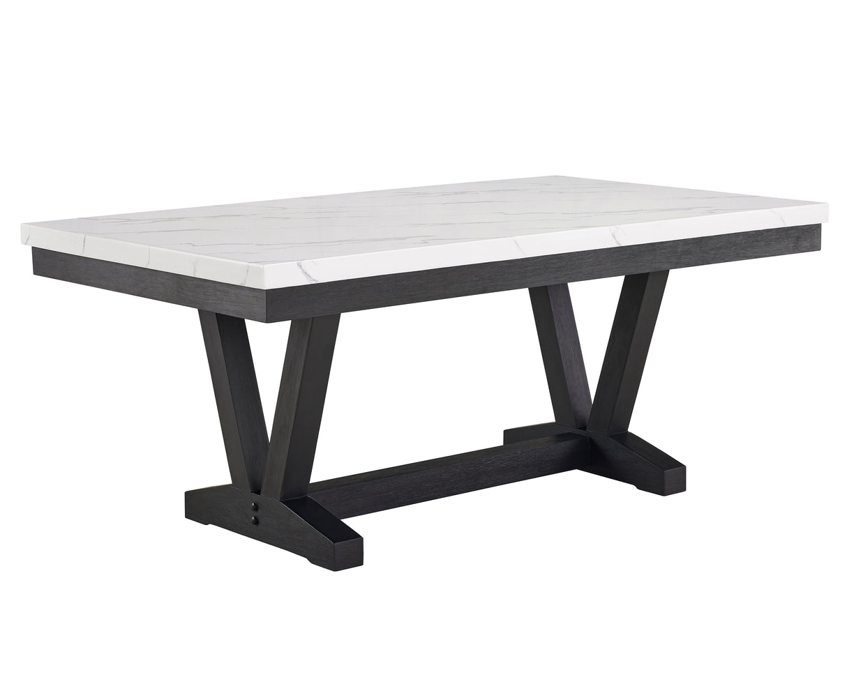 VANCE FAUX MARBLE DINING TABLE