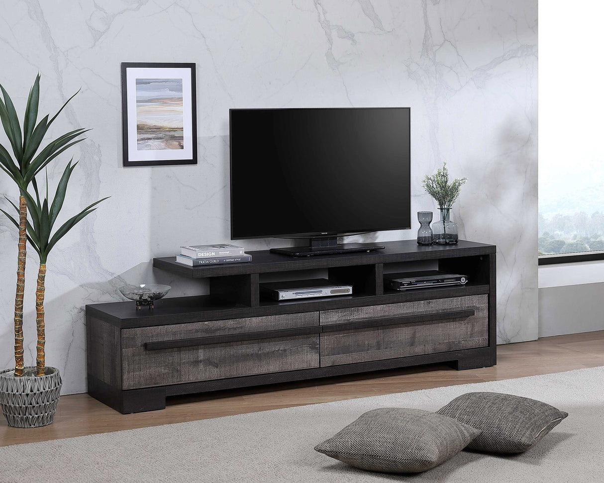 REMINGTON TV STAND GRAY/EBONY