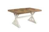 Elements International Park Creek Rectangular Dining Table in Two-Tone image