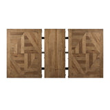 Elements International Park Creek Rectangular Dining Table in Two-Tone