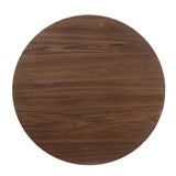 Elements International Robin Round Dining Table in Warm Chestnut