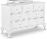Elements International Jesse 7 Drawers Dresser in White JS700DR image