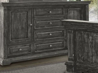 Elements International Condesa Grey 8 Drawer Dresser in Gray image