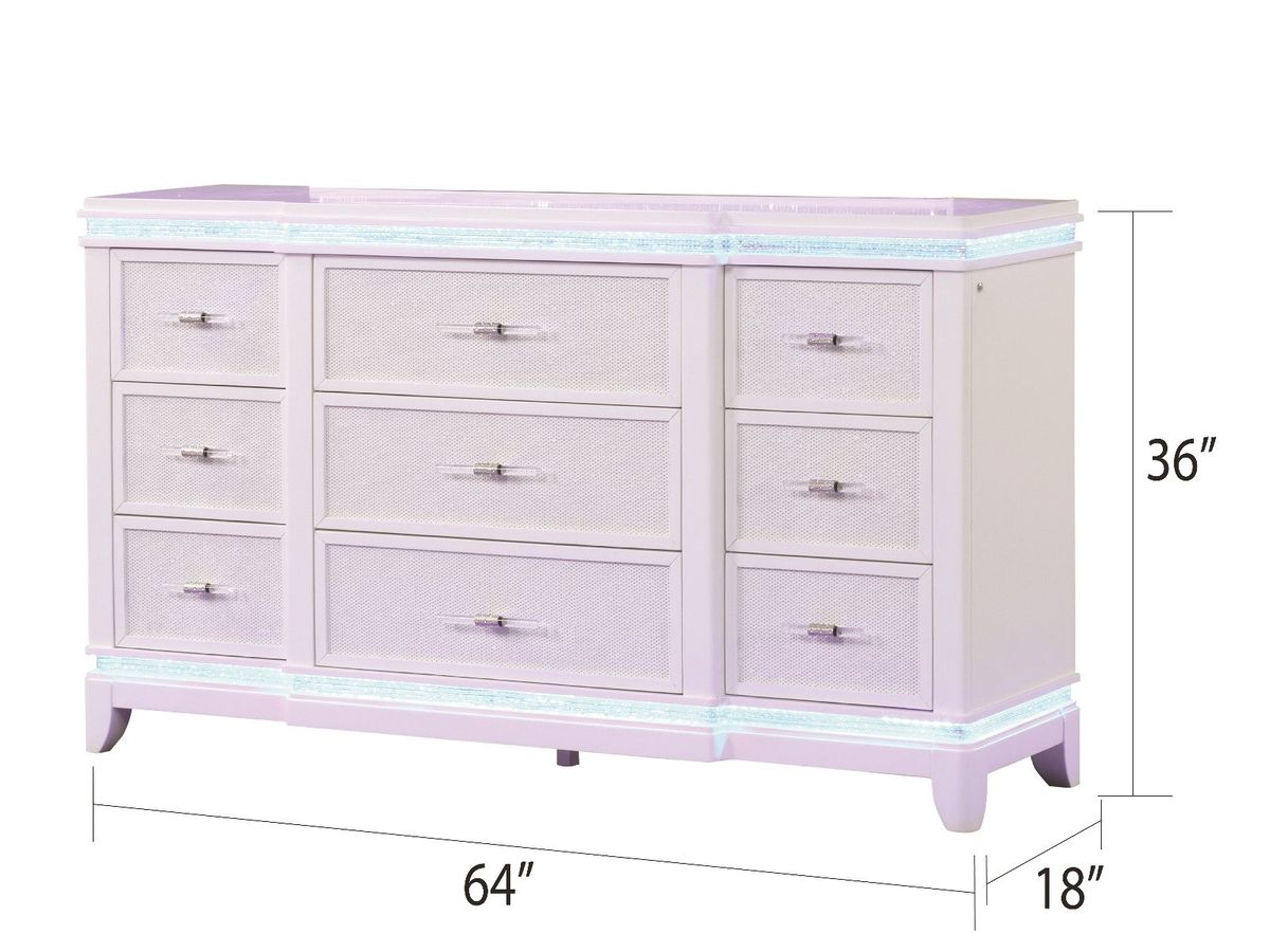 Galaxy Home Opium Dresser in White