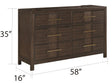 Galaxy Home Kenzo Dresser in Brown image