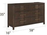 Galaxy Home Kenzo Dresser in Brown image