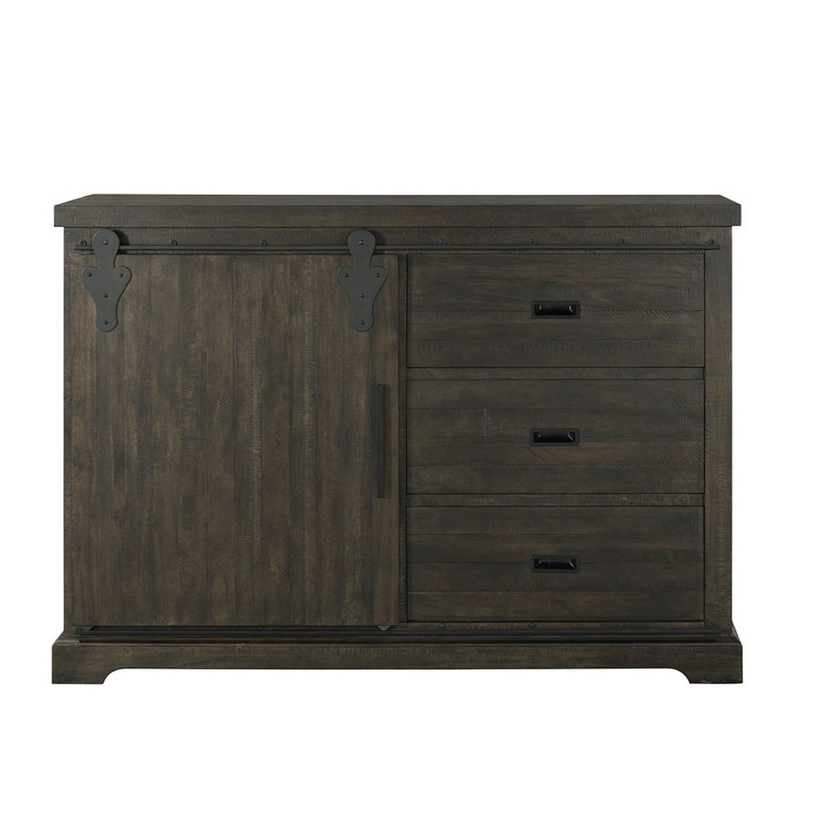 Elements International Stone Stone Server in Dark Ash