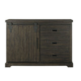 Elements International Stone Stone Server in Dark Ash