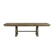 Elements International Stone Dining Table in Grey image