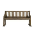 Elements International Stone Pew Bench in Grey image