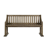 Elements International Stone Pew Bench in Grey image