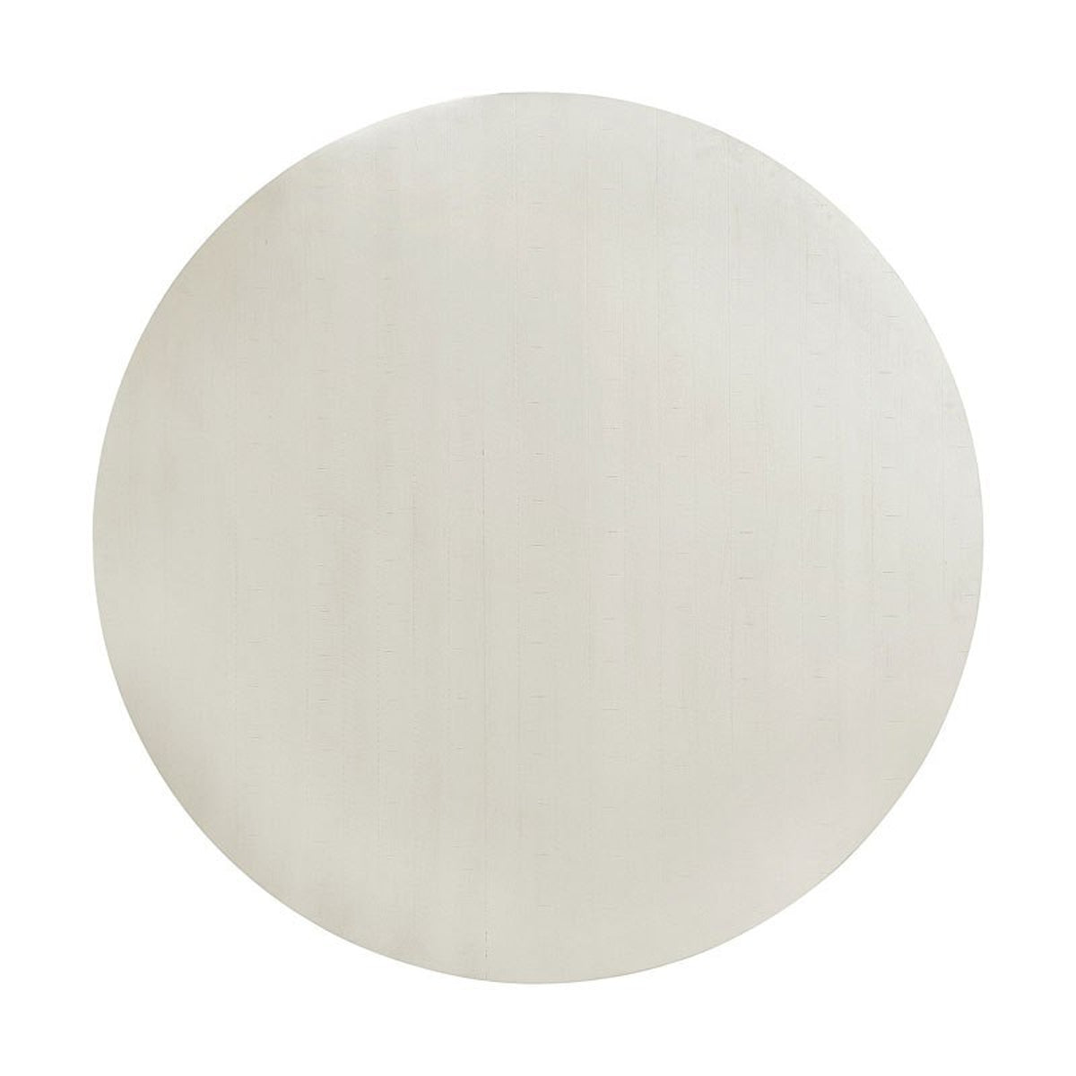 Elements International Stone Round Dining Table in White