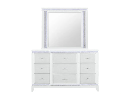 Alina White Mirror with LED