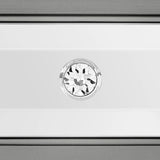Avril Chairside Table with Power/USB in Silver