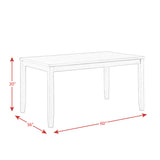Alex 60" 7pcs Dining Set