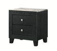 Crown Mark Furniture Cadence 2 Drawer Nightstand in Black image