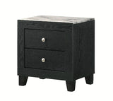 Crown Mark Furniture Cadence 2 Drawer Nightstand in Black image