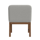 Glinda UPH Chair with Light Grey Fabric in Brown (2 Per Carton)