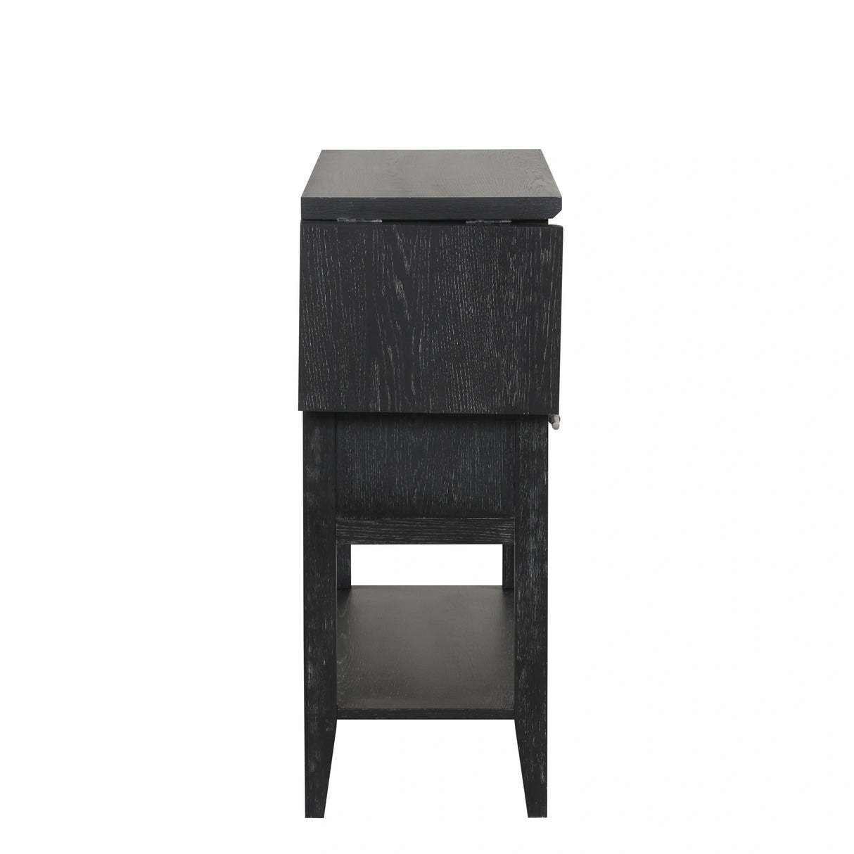 Sable Crest Drop Leaf Server-Black