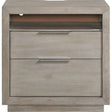 Elements International Arcadia Nightstand in Grey image