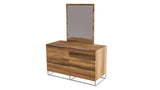 Lorenzo Italian Modern Light Oak Bedroom Set