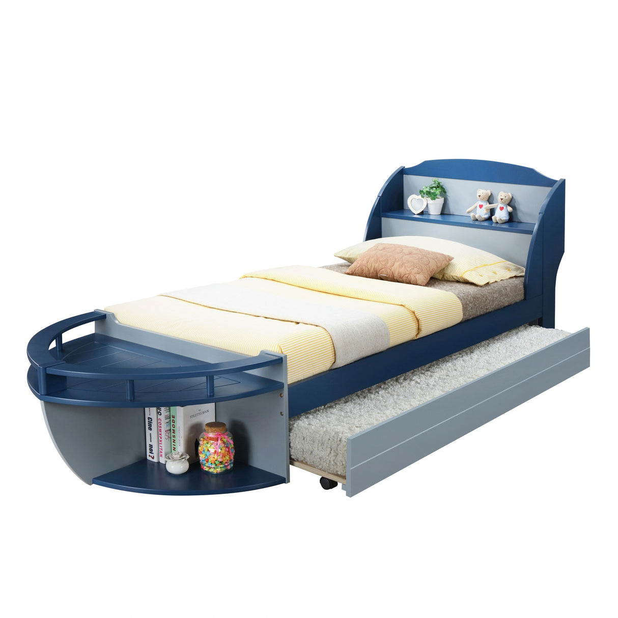 Neptune II Gray Trundle (Bed)