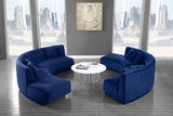 Kenzi Navy Velvet 2pc. Sectional