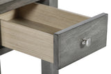 NOAH END TABLE WITH DRAWER-GRAY