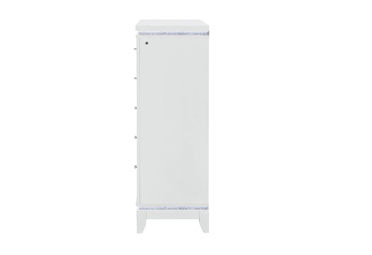 Alina White Chest with LED