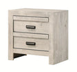 Crown Mark Furniture Valor 2 Drawer Nightstand in Gray image