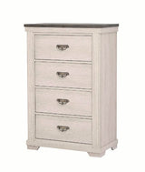 Crown Mark Furniture Leighton 4 Drawer Chest in White image
