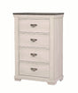 Crown Mark Furniture Leighton 4 Drawer Chest in White image