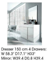 ESF Furniture Granada Dresser 150 in White
