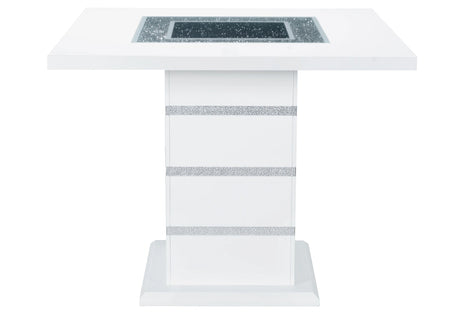 Monaco White Bar Table + Monaco BS-N