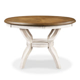 Cori Round Dining 5 Pc Set-Bisque/Brown