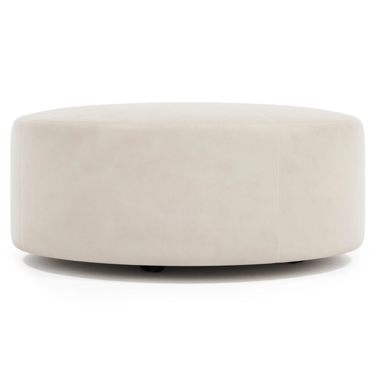 Lolo Leather Ottoman Without Nails