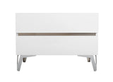 Angela - Italian Modern White Eco Leather 4-Piece Bedroom Set