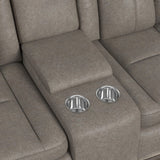 Lantana 3PC Living Room Set in Rocky Grey/Brown-Sofa, Loveseat & Recliner