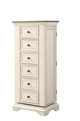 Anastasia Lingerie Swivel Chest W/Mirror-Ant. White