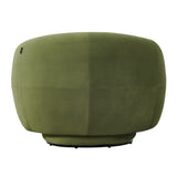 Andrew - Modern Green Fabric Swivel Accent Chair