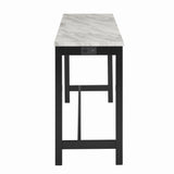 Celeste Theater Bar Table W/ 3 Stools-Blue