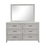 Fiona Landscape Mirror-Mist Gray