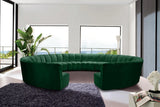 Infinity Green Velvet 12pc. Modular Sectional